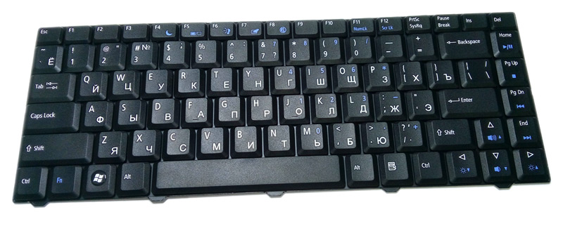 Клавіатура для ноутбука ACER (D520/D725/NV4000) RUS, чорна