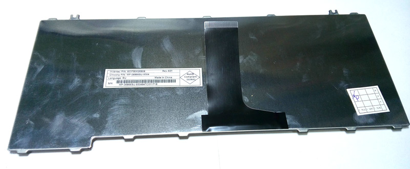 Клавіатура для ноутбука TOSHIBA (A200 / A300 / M300) RUS, чорна