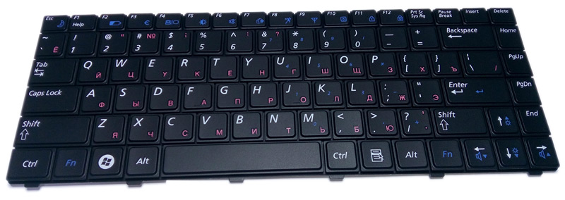 Клавиатура для ноутбука SAMSUNG (R520 / R550) RUS, black